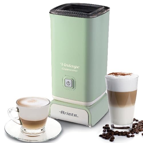 Ariete Cappuccinatore Vintage 2878, Montalatte Elettrico Stile Retrò Per Cappuccino E Cioccolata Calda, Montalatte Elettrico Cappuccino In 2 Minuti, C