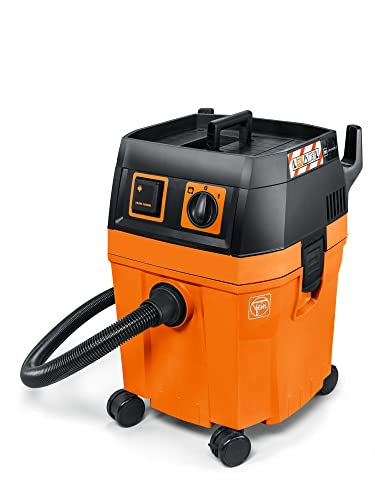 Fein Dustex 35 L, Aspiratore Da Cantiere Per Il Collegamento Di Elettroutensili, Aspirapolvere Solidi E Liquidi Con Cavo 7.5 M E Spina, Potenza Max, A