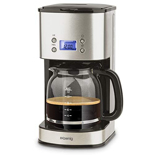 H.Koenig Mg30 Macchina Del Caffe Americano, Plastica, Acciaio Inossidabile, Inox