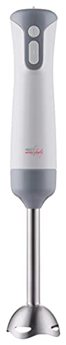 Melchioni Family | Frullatore A Immersione Mixxxo Steel Con Frusta In Acciaio Removibile, 400W, Minipimer A 2 Velocità, Lame In Acciaio Lavabili In La