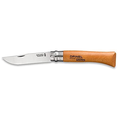 Opinel Coltello Con Blocco Lama Carbon, No.10