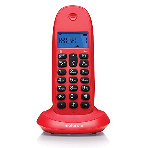 Telefono Inalambrico Dect Motorola C1001 Rojo Cereza