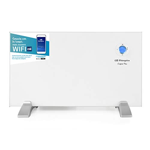 Orbegozo Rew 1000 - Pannello Riscaldante Digitale Wi-Fi, 1000 W, Display Digitale Lcd, Programmabile, Connessione Wireless Tramite App Orbegozo