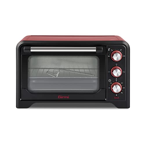Girmi Fe2000 Forno Elettrico, 1380 W, Stainless Steel, Rosso