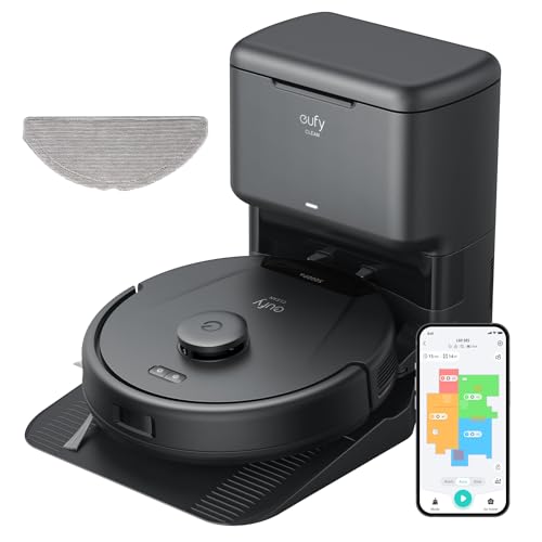 Eufy Clean L60 Robot Lavapavimenti E Aspirapolvere Con Stazione Autopulente, Ultra 5000 Pa, Navigazione Laser Ipath, Per La Pulizia Profonda Dei Pavim