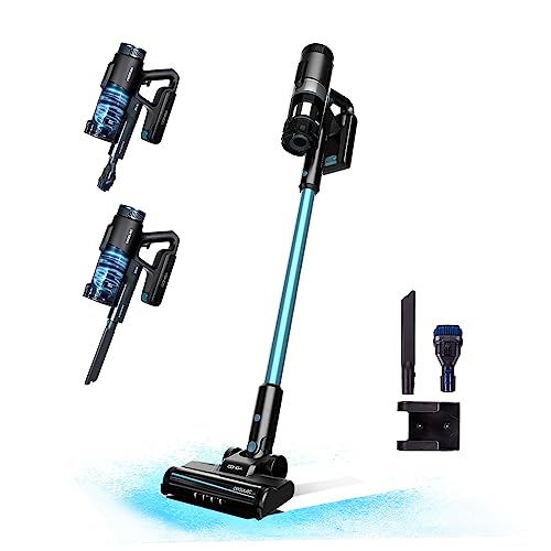 Cecotec Aspirapolvere Verticale Conga Rockstar 1500 Ray Pure. 215 W, 12 Kpa, Batteria 25,2 V, 45 Min, 3 In 1, Spazzola Mista, Accessori, Ciclone Paral