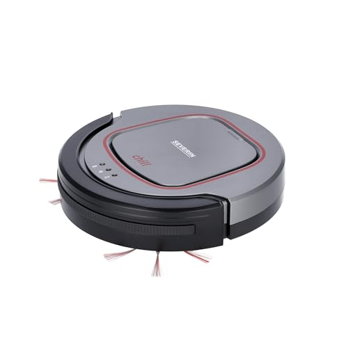 Severin Chill Rb 7025 Robot Aspirapolvere Automatico Autonomia 90 Minuti, Aspirapolvere Robot Per Pavimenti Con Sensore Scalini, Robot Aspirapolvere P