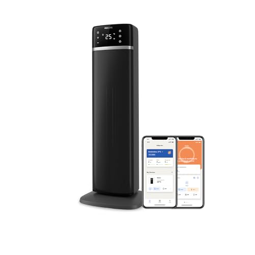 Philips Termoventilatore In Ceramica Serie 5000, Riscaldamento Immediato In 2 Secondi, Ai Per Risparmio Energetico, 5 Funzioni Di Sicurezza Integrate,