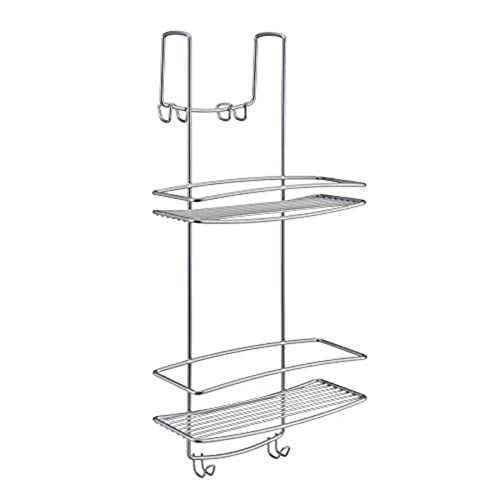 Metaltex Mensola 2 Piani A Sella Per Doccia Serie Onda Cucina, Vinile, Grigio