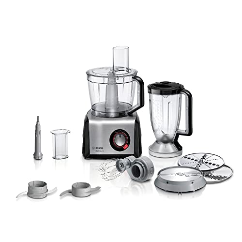 Bosch Elettrodomestici Multitalent 8 Robot Da Cucina, 1250 W, Plastica Inossidabile, Nero/Acciaio Inox Spazzolato