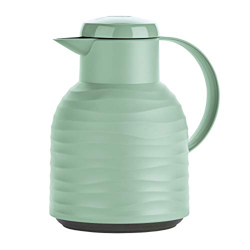 Emsa Samba N4010800 Caraffa Termica, 1 Liter, Plastica Vetro, Menta, Acciaio Inossidabile, Wave Minze