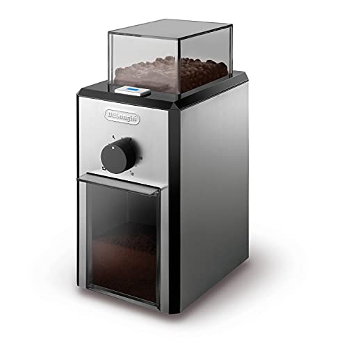 Macinacaffè Professionale De'Longhi Kg89 Kg 89 Per Un Massimo Di 12 Tazze, Custodia In Plastica, Argento, 110 Watt