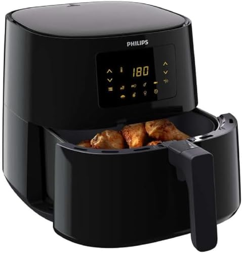 Philips Airfryer Xl Essential - 6,2 L, Friggitrice Senza Olio, Tecnologia Rapid Air, Touchscreen, App Homeid (Hd9270/90)