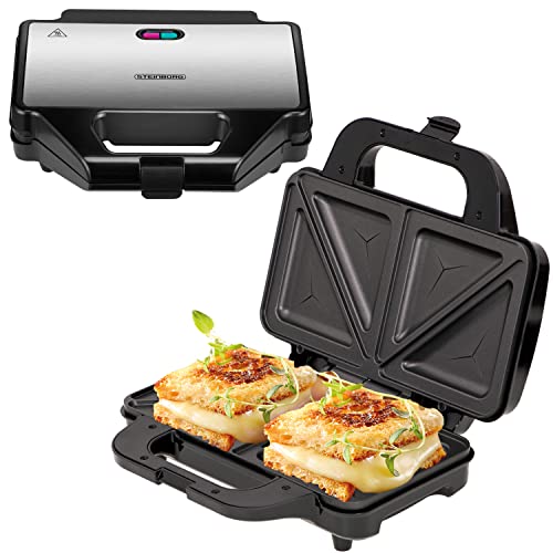 Sandwich Maker Xxl, 4 Angoli Per Sandwich, Alloggiamento Cool-Touch, Rivestimento Antiaderente, Tostapane Per Sandwich Maker | Griglia Elettrica