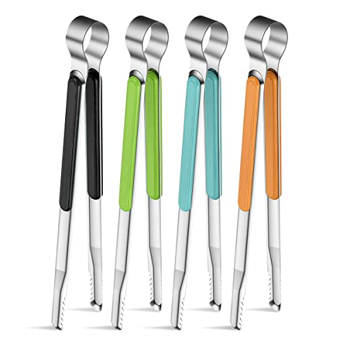 Pinze Da Cucina,Pinza Cucina Inox,Pinze Cucina,4 Pezzi Pinze Da Cucina Professionali,Pinza Barbecue Resistenti Al Calore In Metallo