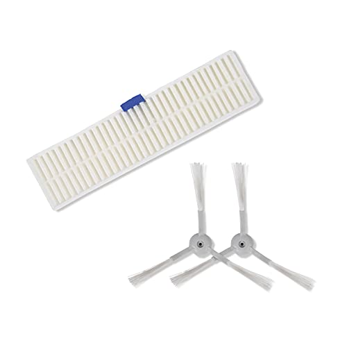 Rowenta Filtro De Alto Rendimiento Y Cepillos Para Robot Explorer Serie 60 Zr740003 Set 2 Cepillos Laterales Y Filtro Allergy Care Para Robot Aspirado