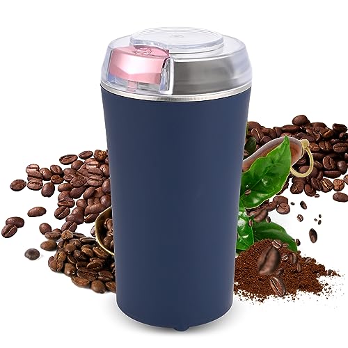 Weinsamkeit Macinacaffè Elettrico, Macina Caffè Elettrico 200W Con Lame In Acciaio Inox Coffee Grinder Elettrico Portatile Macina Caffè Multifunzione