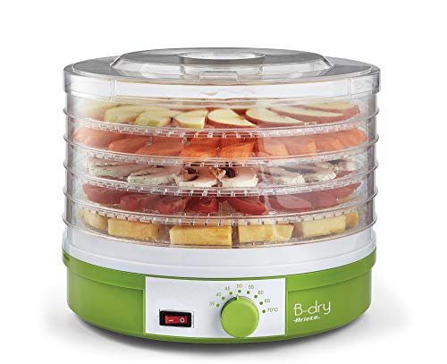Ariete B-Dry 616, Essiccatore E Disidratatore Alimentare Per Frutta E Verdura, 5 Cestelli Removibili, Temperatura Da 35°C A 70°C, 245W, Verde