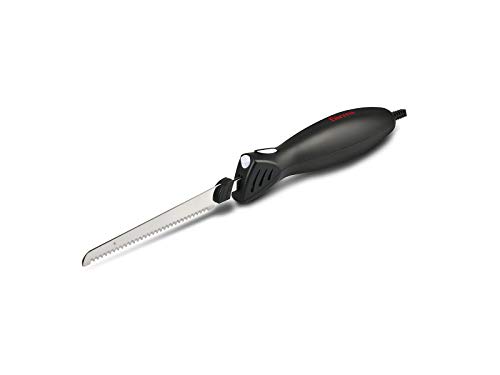 Girmi Ct10 Coltello Elettrico, 45 W, Motore Dc, 2 Set Di Lame, Nero