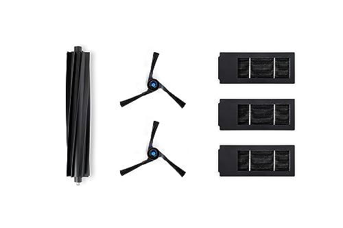 Ecovacs Kit Di Ricambio Per Deebot X2 Omni/ X2 Combo, 1 Spazzola Principale (Gomma), 2 Spazzole Laterali (Nero), 3 Filtri Antibatterici, Accessorio Or
