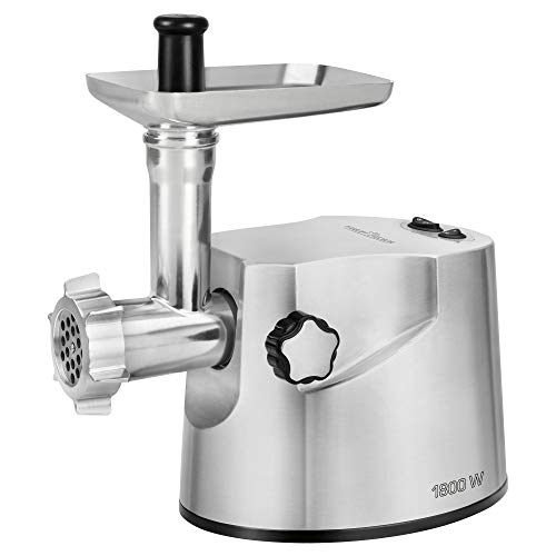 Profi Cook Pc-Fw 1172 Tritacarne 1800 W Alluminio - Proficook Pc-Fw 1172, 220240, 50/60 Hz, Acciaio Inossidabile, Metallo, 278 Mm, 214 Mm