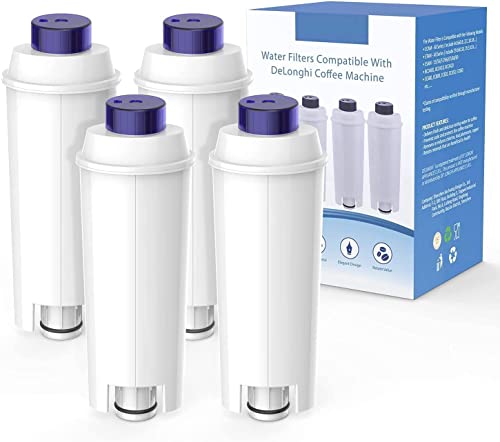 Filtro Macchina Da Caffè Per Filtro Dlsc002 Con Addolcitore A Carboni Attivi, Filtro Acqua Compatibile Con Ecam, Esam, Etam, Bco, Ec. (Confezione Da 4