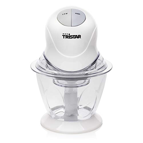 Tritatutto Ciotola In Plastica 0,6 Lt - Lame In Acciaio Inox