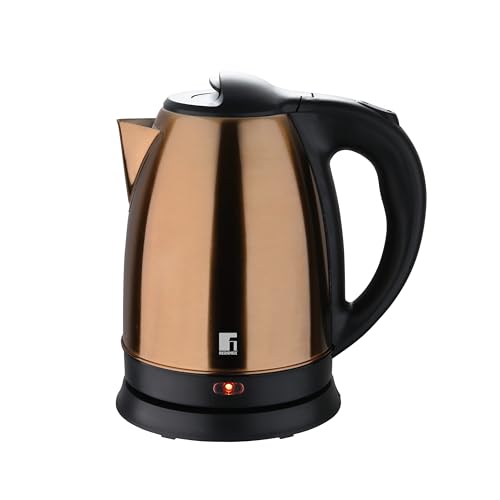 Bergner Copperly - 1.800 W Electric Tetera - Capacità Da 1,7 -Liter - 1800 W - Funzione Di Offs Di Spicco - Disconnessione Della Sicurezza Bollente - 