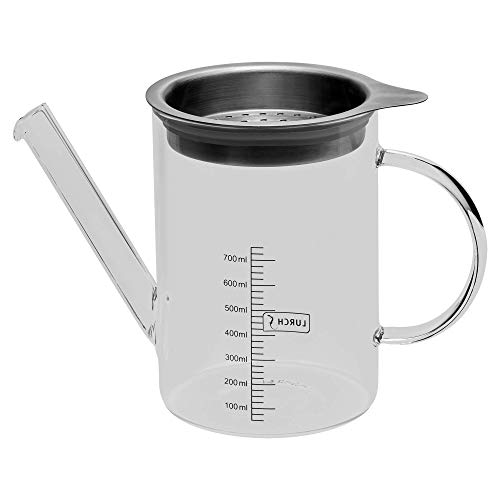 Lurch 70200 - Teiera In Vetro Borosilicato Resistente Al Calore, 0,75 L