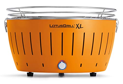 Lotusgrill Xl Lg G435 U Or Barbecue Con Batterie E Cavo Di Alimentazione Usb, 43,5 X 25,7 Cm, Arancione