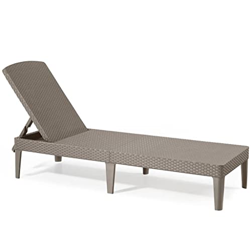 Keter Sdraio Prendi Sole Da Esterno, Colore Cappuccino, 187.5 X 58 X 29 Centimetri