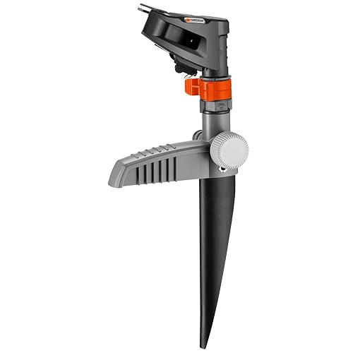 Gardena Irrigatore A Impulso Circolare A Settori Comfort (Su Picchetto): Irrigatore Per Grandi Superfici Da 75-490 M², Gittata Sino A 12,5 M (8141-20)
