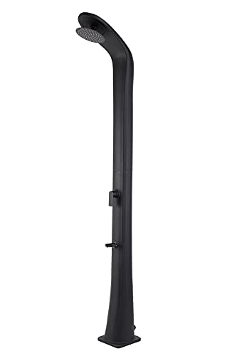 Steinbach Doccia Solare Split, Serbatoio In Plastica, 32 L, Altezza 218 Cm, Miscelatore Monocomando, Due Parti, Antracite 049085