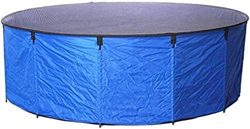 Aquaforte – Vasca Flexi Bowl Diametro 180 X H 60, Blu, Pieghevole Con Rete Di Copertura E Pratica Tasca