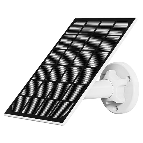 Nivian-Pannello Solare Per Telecamere Di Sicurezza E Sorveglianza Ip Con Batteria -Compatibile Ezviz C3A E Bc1C-Adatto Per Esterno Ip65- Connettore Mi