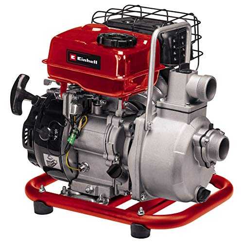 Einhell Gc-Pw 16 Motopompa (Motore Benzina 4 Tempi, 1600 W - 2,2 Hp, Portata Max 14000 L/H, Prevalenza 28 M, Altezza Aspirazione Max 7M, Serbatoio 1,8
