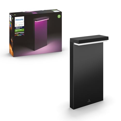 Philips Hue White And Color Ambiance Nyro, Lampada Da Terra Led Smart Da Esterno, Nero