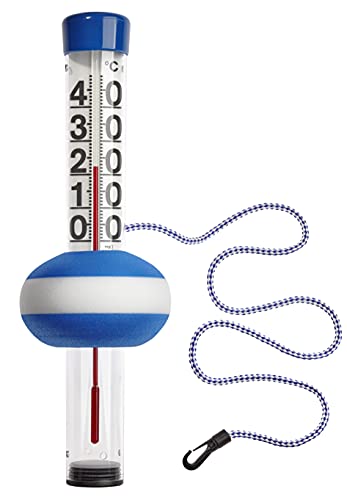 Tfa Dostmann Termometro Per Piscine Neptun, 40.2003, Per Piscine E Laghetti, Comoda Lettura Della Temperatura Dell'Acqua, Grande, Facile Da Leggere