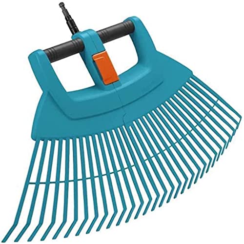 Gardena Scopa A Ventaglio In Plastica Combisystem Xxl Vario: Rastrello Da Giardino Largo Per Raccogliere Foglie E Residui, Larghezza 77 Cm (3107-20)