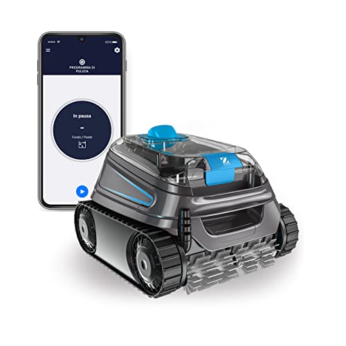 Zodiac Cnx 30 Iq Robot Piscina 12X6M, Pulisce Fondo, Pareti E Linea D’Acqua. Può Essere Comandato Via App. Aspirazione Ciclonica E Mobilità Integrata.