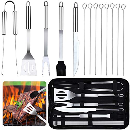 Utensili Barbecue - 13Pc Di Utensili Per Barbecue In Acciaio Inox - Kit Di Attrezzi Barbecues Utensili Barbecue Set, Bbq Accessori Per Barbecue Per Al