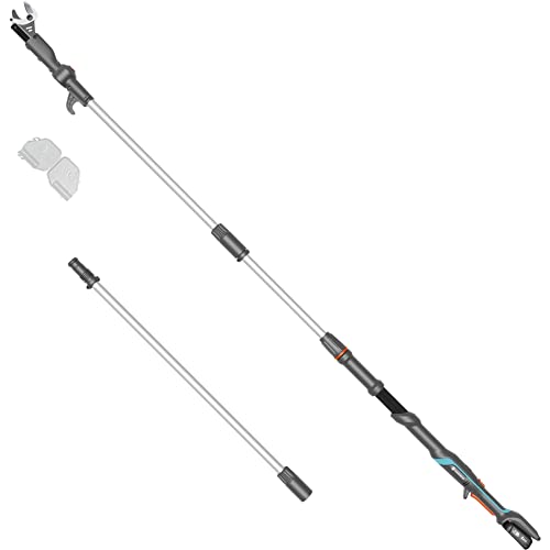 Gardena Troncarami Telescopico A Batteria Highcut: Per Tagliare Fino A 5 M Di Altezza, Diametro Di Taglio Max 28 Mm, Testa Di Taglio Inclinabile, Incl