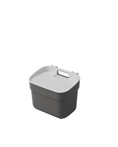 Curver Pattumiera Per Tri 5L Ready To Collect – Utilizzabile In Compost – Con Supporto A Parete O Porta, Cucina, Bagno, Lavanderia, 100% Riciclato, An
