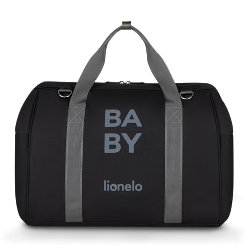 Lionelo Ida Mom Bag, Borsa Termica Per Passeggino, 2 Tasche Interne Per Bottiglie, Per Salviette, Fasciatoio, Borsa Per Cosmetici, Tracolla Per Il Fis