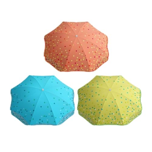 Bigbuy Garden Ombrellone Topos Ø 240 Cm, Multicolore, Estándar, Bohémien