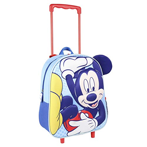 Cerdá, Mochila Con Ruedas Infantil 3D De Spiderman-Licencia Oficial Disney Studios Unisex Niños, Multicolor, 260X310X100Mm