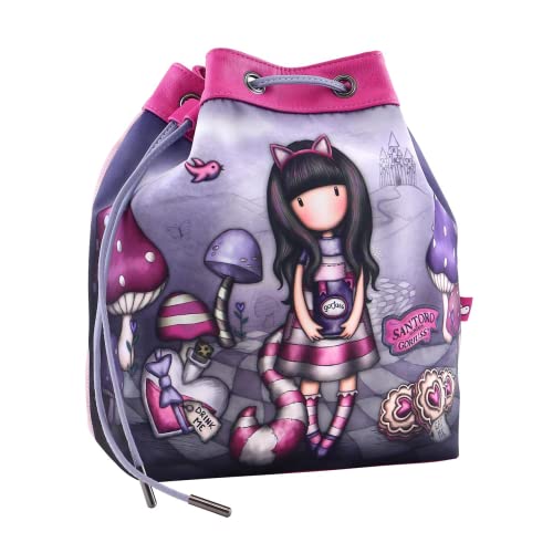 Safta 1148Gj01, Sacco Grande Gorjuss Cheshire Cat Unisex-Bambini E Ragazzi, Multicolore, M