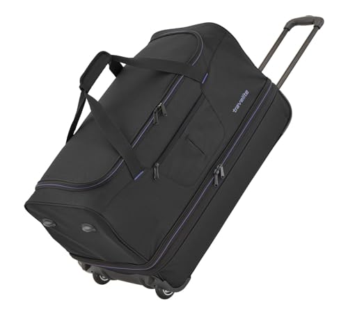 Travelite 2 Ruote Trolley Borsa Da Viaggio Taglia S Con Piega Ad Espansione, Borsa Morbida Con Ruote Con Volume Extra, 55 Cm, 51 Litri (Espandibile A