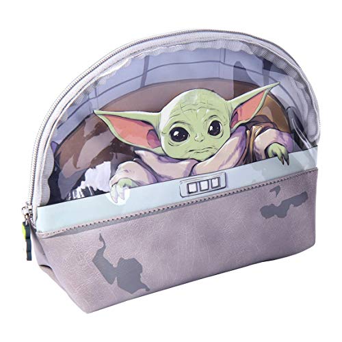 Cerdá Life'S Little Moments Cd-21-3218, Bolsa De Aseo Baby Yoda Con Forro Interior Licencia Oficial Star Wars Unisex Niños, Multicolor, Estandar