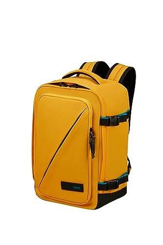American Tourister Take2Cabin - Borsa A Mano Ryanair 25 X 20 X 40 Cm, 23 L, 0.50 Kg, Bagaglio A Mano, Zaino Da Aereo S Underseater, Giallo